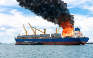 Експлозия с турски товарен кораб в Черно море