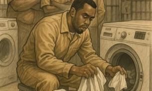 Развратният рапър Пи Диди пере и простира в затвора