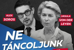 Билбордове за евроизборите в Унгария: Да не танцуваме на мелодията, която свирят Фон дер Лайен и Сорос