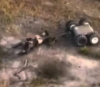 Екзекуция ли е това? Шокиращи кадри от евакуация на ранен войник от ВСУ от робот &quot;санитар&quot; от бойното поле