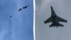 Показаха как украински F-16 сваля руски дрон без ракета Видео