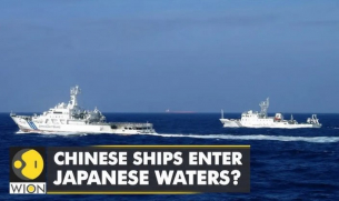 Китайски кораби преминаха край контролираните от Япония спорни острови Сенкаку