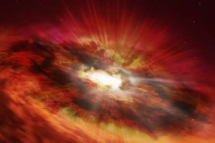 Бързорастяща черна дупка може да е „липсващата връзка“ в произхода на Вселената