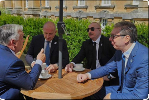 Топ путинистите Радев, Орбан, Вучич и Алиев пийнаха чай