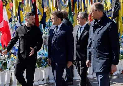 Мерц, Макрон, Туск и Стармър: Подкрепа за Украйна